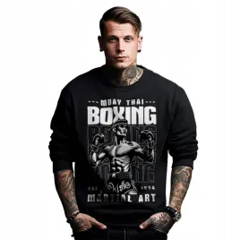 bluza-czarna-meska-nadruk-muay-thai-boxing