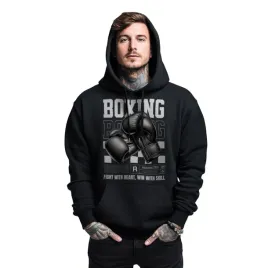 bluza-czarna-meska-z-kapturem-nadruk-boks-boxing-fight-z-sercem