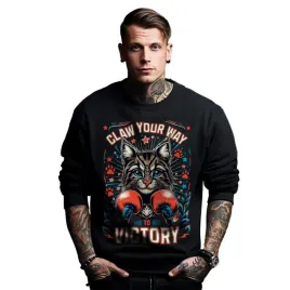 bluza-czarna-meska-nadruk-claw-your-way-to-victory