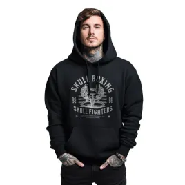 bluza-czarna-meska-z-kapturem-nadruk-boks-skull-boxing-skull-fighters