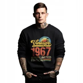 bluza-czarna-meska-nadruk-prezent-urodziny-rocznik-vintage-1967-limited
