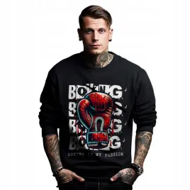 bluza-czarna-meska-nadruk-boxing-gloves