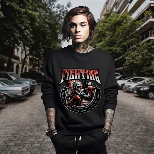 bluza-czarna-meska-nadruk-fighting-plec-produkt-meski