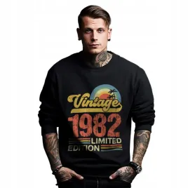 bluza-czarna-meska-nadruk-prezent-urodziny-rocznik-vintage-1982-limited