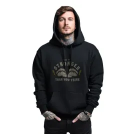 bluza-czarna-meska-z-kapturem-nadruk-boks-stronger-than-you-think