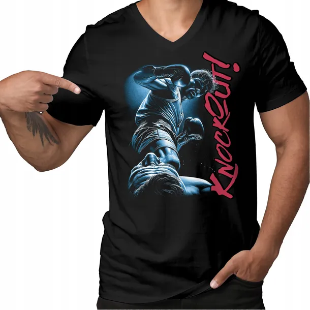bluza-czarna-meska-nadruk-knockout-marka-bez-marki