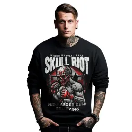 bluza-czarna-meska-nadruk-hit-harder-keep-believing