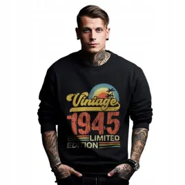 bluza-czarna-meska-nadruk-prezent-urodziny-rocznik-vintage-1945-limited