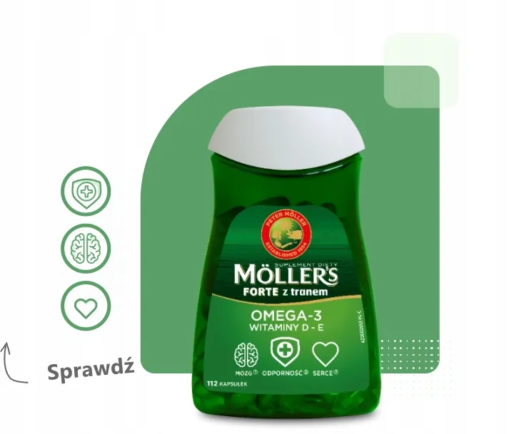 mollers-forte-112-kaps-z-tranem-odpornosc-omega-3-olej-rybi-witaminy-d3-e-typ-wyrobu-medycznego-wyposazenie-wyrobu-medycznego-lub-produkt-niemajacy-przewidzianego-zastosowania-medycznego