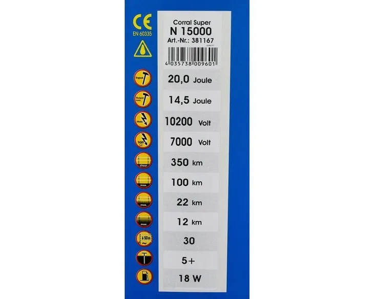 elektryzator-corral-super-n15000-stan-nowy