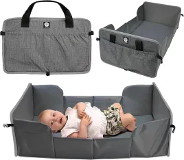 lozeczko-turystyczne-przewijak-skladany-2w1-dooky-grey-melange-41x75-cm