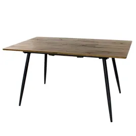 stol-prostokatny-rozkladany-orzech-na-czarnych-metalowych-nogach-140x80