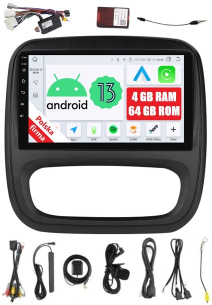 RADIO NAWIGACJA 2DIN ANDROID OPEL VIVARO B 4/64 GB DSP CARPLAY LTE