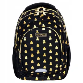 plecak-szkolny-mlodziezowy-czarny-zlote-misie-astrabag-golden-teddy