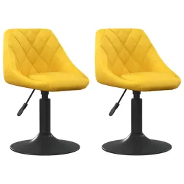 obrotowe-krzesla-stolowe-2-szt-musztardowe-obite-aksamitem