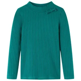 koszulka-dziecieca-z-dlugimi-rekawami-prazkowana-ciemnozielona-128