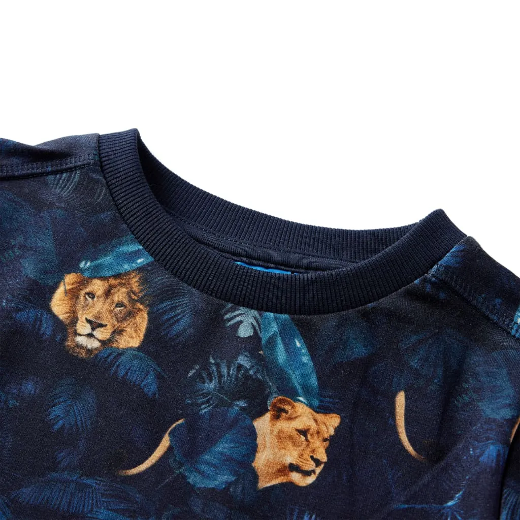 bluza-dziecieca-granatowa-128-stan-nowy