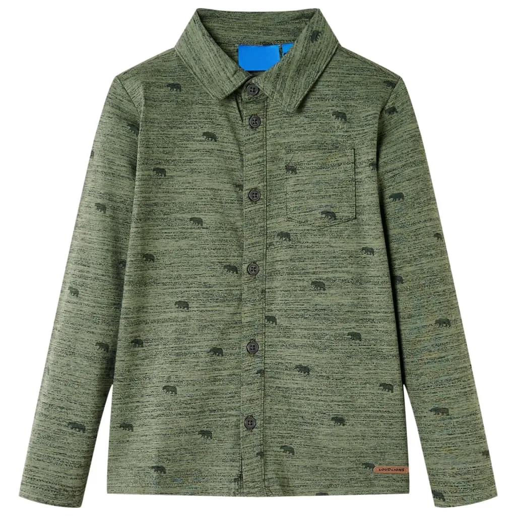 koszula-dziecieca-melanz-khaki-140