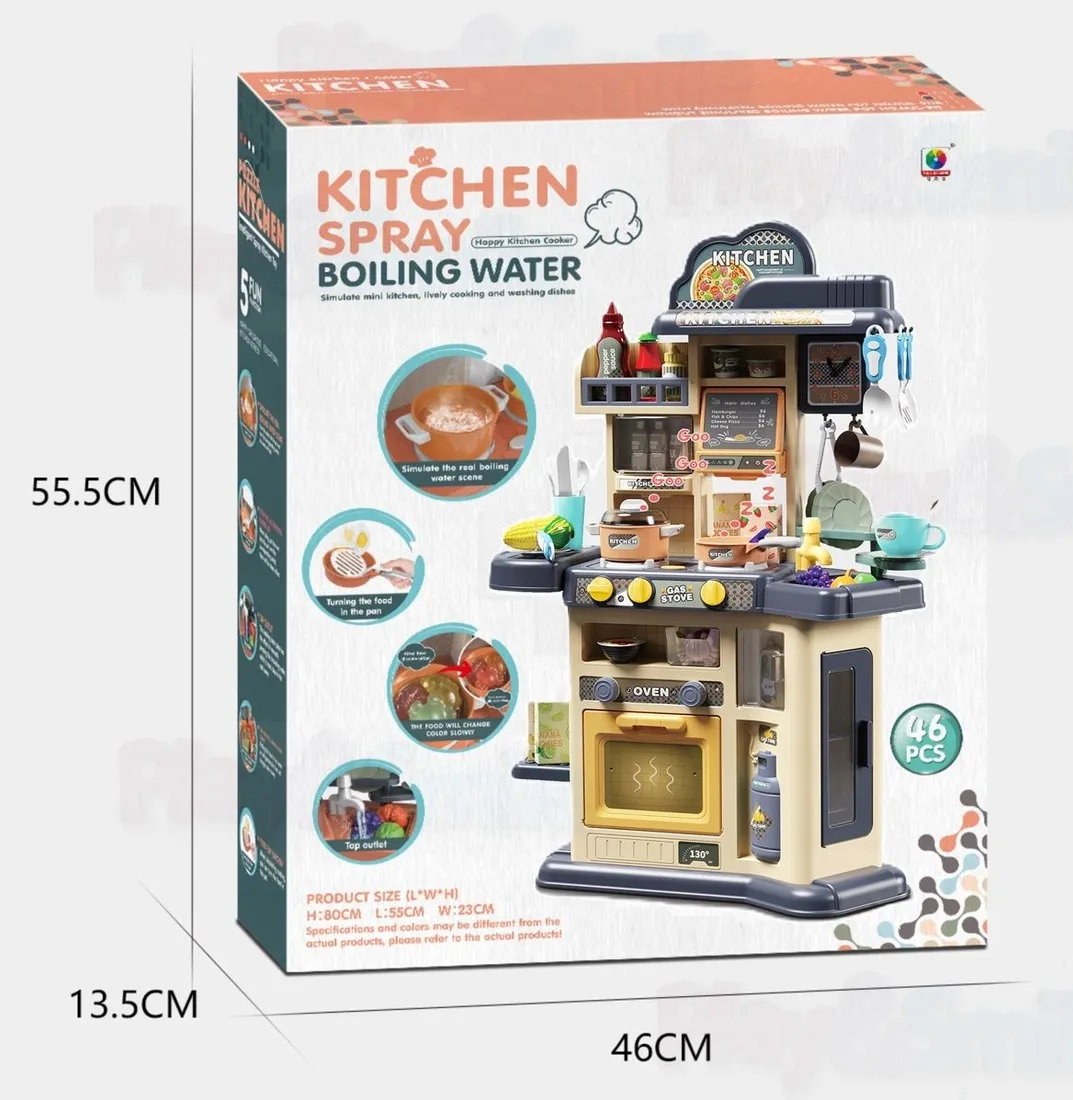 duza-kuchenka-woda-para-kuchnia-swiatla-kran-dzwieki-akcesoria