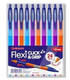 dlugopis-flexi-clickandgrip-mix-niebieski-24szt