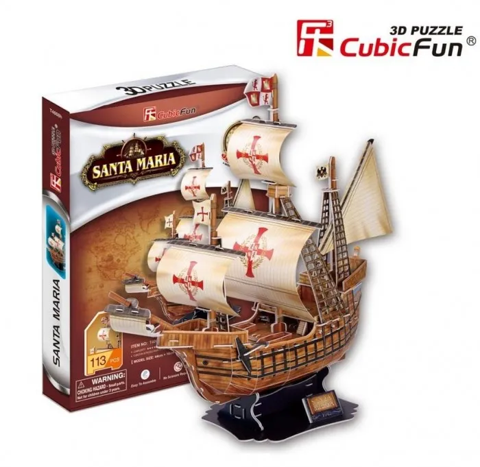 puzzle-3d-zaglowiec-santa-maria-stan-nowy
