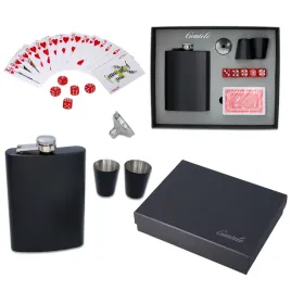 piersiowka-stalowa-240ml-kieliszki-lejek-kosci-i-karty-do-gry-w-pokera
