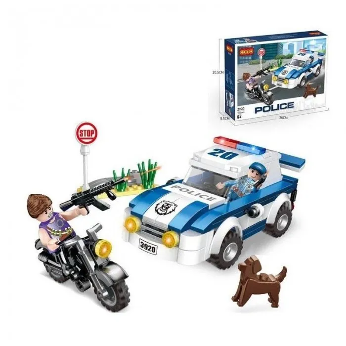 klocki-policyjne-185el-stan-nowy