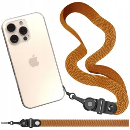 smycz-do-telefonu-pasek-zawieszka-na-szyje-uniwersalna-brazowa-smyczka-52cm