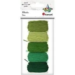 mulina-10m-tonacja-zielona-5-kolorow