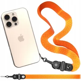 smycz-do-telefonu-pasek-zawieszka-na-szyje-uniwersalna-pomaranczowa-smyczka