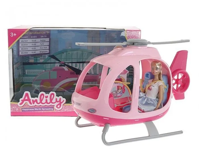 lalka-29cm-z-helikopterem-stan-nowy