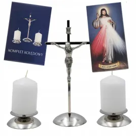 elegancki-zestaw-koledowy-z-ikona-metalowy-krzyz-z-jezusem-swieczniki