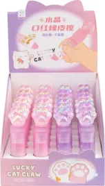 display-gumka-do-olowka-wykrecana-lucky-cat-claw-24-szt