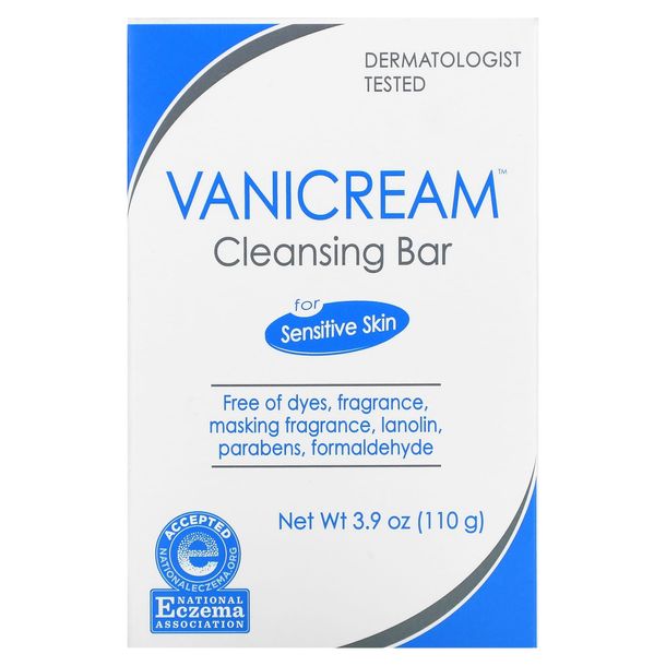 Фото - Мило OZ Racing Vanicream, Cleansing Bar, For Sensitive Skin, Fragrance Free, 3.9 oz (110 g 