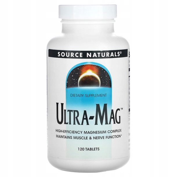 Фото - Вітаміни й мінерали Source Naturals, Ultra-Mag, 120 tabletek 