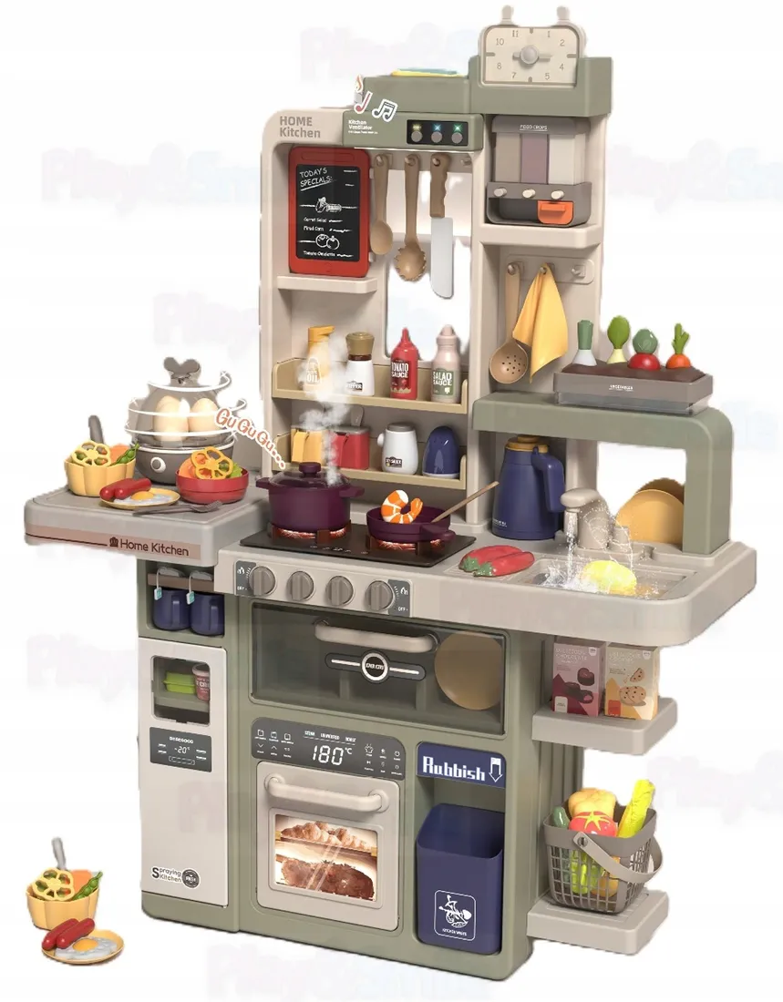 mega-duza-kuchenka-dla-dzieci-kuchnia-para-wodna-odglosy-kran-woda-jajowar-stan-nowy