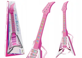 gitara-elektryczna-dla-dzieci-swiatla-melodie-rozowa