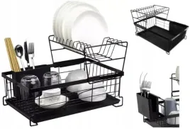 bemi-duza-dwupoziomowa-suszarka-ociekacz-do-naczyn-czarna