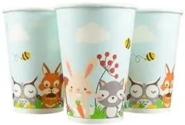 kubki-papierowe-lesne-zwierzatka-8szt
