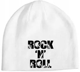 czapka-beanie-zimowa-fajny-muzyczny-nadruk-napis-rock-n-roll