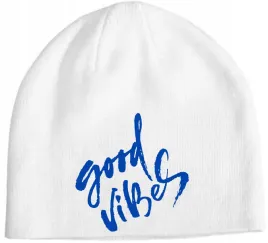czapka-beanie-zimowa-fajny-nadruk-good-vibes-prezent
