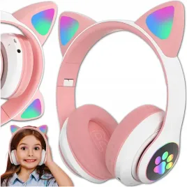 sluchawki-nauszne-dla-dzieci-bluetooth-led-rgb-kocie-uszy-rozowe-na-prezent