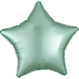 balon-foliowy-lustre-mint-green-gwiazda-48cm