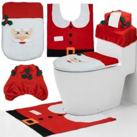 swiateczny-zestaw-lazienkowy-mikolaj-na-toalete-dywanik-wc-pokrowiec