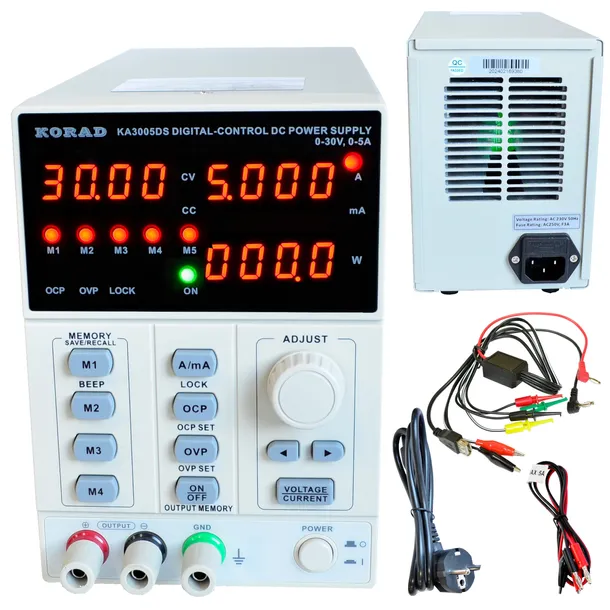KORAD KA3005DS Zasilacz Laboratoryjny 30V 5A PROGRAMOWALNY +