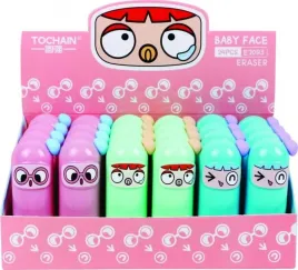 gumka-do-olowka-w-obudowie-baby-face-24szt