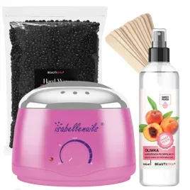 zestaw-do-depilacji-podgrzewacz-wosk-twardy-czarny-1kg-oliwka-brzoskwinia