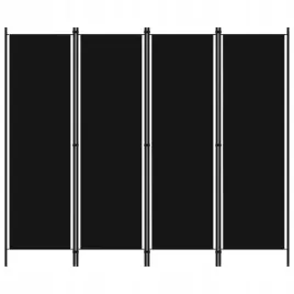 vidaxl-parawan-4-panelowy-czarny-200-x-180-cm