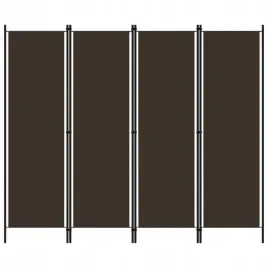 vidaxl-parawan-4-panelowy-brazowy-200-x-180-cm