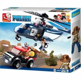 klocki-sluban-b0656-samochod-i-helikopter-policyjny